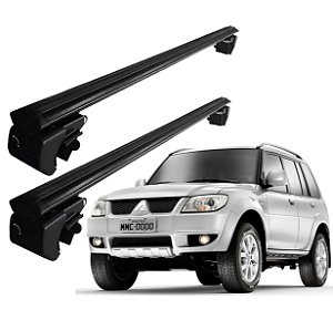 RACK P/ LONGARINAS SIGMA ALUMÍNIO 03 (1,26M) MITSUBISHI PAJERO TR4 2006 2007 2008 2009 2010 2011 2012 2012 2014 2015 - PRETO