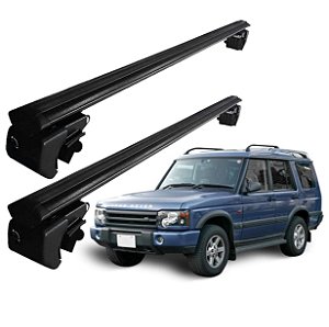 RACK P/ LONGARINAS SIGMA ALUMÍNIO 03 (1,26M) LAND ROVER DISCOVERY 2004 2005 2006 2007 2008 2009 - PRETO