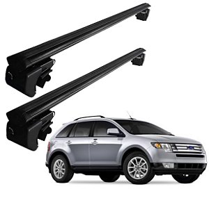 RACK P/ LONGARINAS SIGMA ALUMÍNIO 03 (1,26M) FORD EDGE 2009 2010 2011 2012 2013 2014 - PRETO