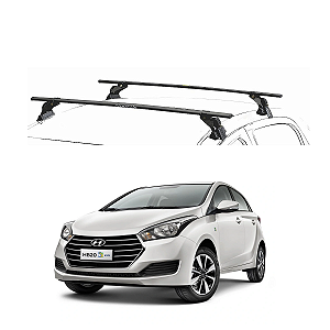 RACK EQMAX AÇO HYUNDAI HB20 HATCH 2012 2013 2014 2015 2016 2017 2018 2019 - PRETO