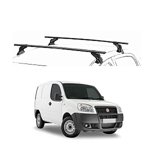 RACK EQMAX AÇO FIAT DOBLÔ 2002 2003 2004 2005 2006 2007 2008 2009 2010 2011 2012 2013 2014 2015 2016 2017 2018 2019 2020 - PRETO