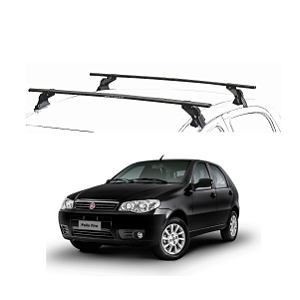 RACK EQMAX AÇO FIAT PALIO 4P 2008 2009 2010 2011 - PRETO