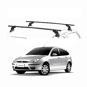 RACK EQMAX AÇO FORD FOCUS HATCH 2001 2002 2003 2004 2005 2006 2007 2008 2009 - PRETO