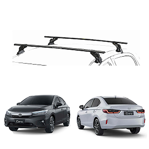 RACK EQMAX AÇO HONDA CITY HATCH // SEDAN 2022 - PRETO