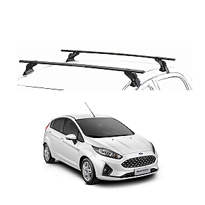 RACK EQMAX AÇO FORD NEW FIESTA NACIONAL HATCH 2014 2015 2016 2017 2018 2019 - PRETO