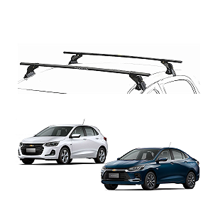 RACK EQMAX AÇO GM ONIX HATCH // PLUS 2020 2021 2022 2023 - PRETO