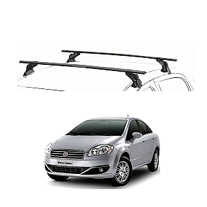 RACK EQMAX AÇO FIAT LINEA 2008 2009 2010 2011 2012 2013 2014 2015 2016 - PRETO