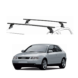RACK EQMAX AÇO AUDI A3 1997 1998 1999 2000 2001 2002 2003 2004 2005 2006 2007 - PRETO