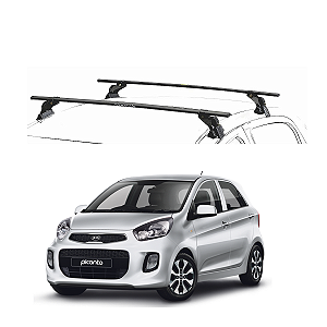 RACK EQMAX AÇO KIA PICANTO 2014 / 2015 - PRETO