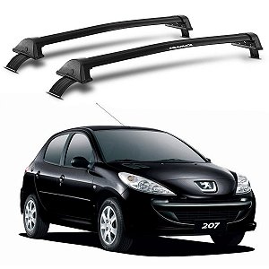 RACK EQMAX WAVE PEUGEOT 207 4P 2008 2009 2010 2011 2012 2013 2014 2015 2016 - PRETO