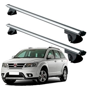 RACK P/ LONGARINAS ALPHA ALUMINIO 02 (1,16M) FIAT FREEMONT 2012 2013 2014 2015 2016 2017 - CINZA