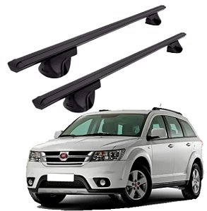 RACK P/ LONGARINAS ALPHA ALUMINIO 02 (1,16M) FIAT FREEMONT 2012 2013 2014 2015 2016 2017 - PRETO