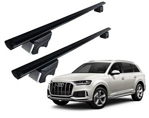 RACK P/ LONGARINAS INTEGRADAS BETA ALUMÍNIO (1,26M) AUDI Q7 2021 2022 2023 - PRETO