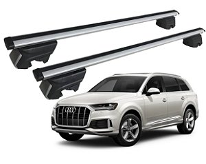 RACK P/ LONGARINAS INTEGRADAS BETA ALUMÍNIO (1,26M) AUDI Q7 2021 2022 2023 - CINZA