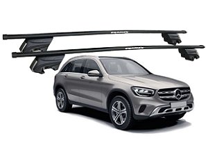 RACK P/ LONGARINAS INTEGRADAS BETA AÇO (1,20M) MERCEDES BENZ GLC 220 (2021 2022) - PRETO