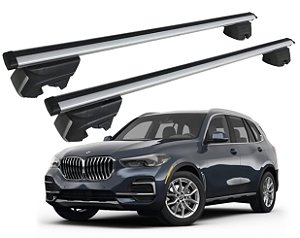 RACK P/ LONGARINAS INTEGRADAS BETA ALUMÍNIO (1,26M) BMW X5 2021 2022 2023 - CINZA