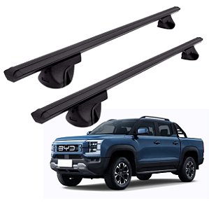 RACK P/ LONGARINAS ALPHA ALUMÍNIO 04 (1,36M) BYD SHARK 2025 - PRETO