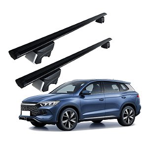 RACK P/ LONGARINAS INTEGRADAS BETA ALUMÍNIO (1,26M) BYD SONG PRO 2025 2026 - PRETO