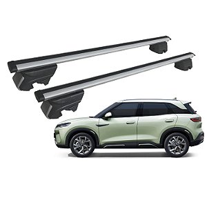 RACK P/ LONGARINAS INTEGRADAS BETA ALUMÍNIO (1,26M) BYD YUAN PRO 2025 2026 - CINZA