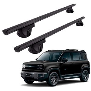 RACK P/ LONGARINAS ALPHA ALUMINIO 02 (1,16M) GM SPARK EUV ACTIVE 2026 - PRETO