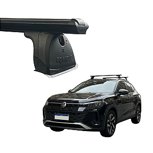 RACK EQTHOR ALUMÍNIO P/ LONGARINAS INTEGRADA VW TERA 2025 2026 - PRETO