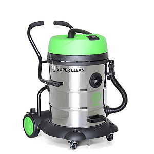 Aspirador É Industrial Tambor Ipc Super Clean 60l Prateado, Preto E Verde 220v 50hz/60hz Aa160