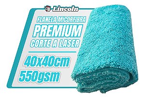 Pano de Microfibra Premium Verde 40x40 550GSM Lincoln