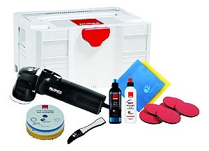 Kit Politriz Orbital LHR75E Mini 3'' + Box Com Itens Rupes