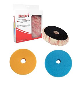 Kit Boinas Lincoln Corte Pesado Refino e Lustro 5 polegadas
