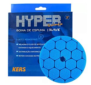 Boina Espuma Azul Hyper 3 Polegadas Suave Lustro Kers