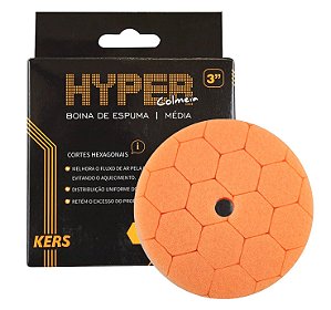 Boina De Espuma Laranja Média Refino Hyper 3 Polegadas Kers