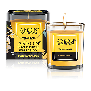 Vela Aromática Perfumada Areon 120g Vanilla Black Baunilha Cor Dourado