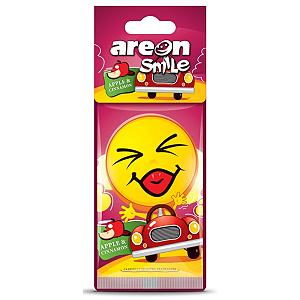 Aromatizante Automotivo Smile Seco Apple Cinnamon Areon