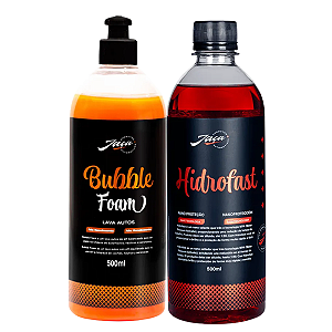 Kit Lavagem e Proteção Hidrofast + Bubble Foam 500ml Jaça