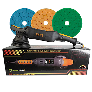 Politriz Roto-Orbital RS 900W 220V + Boinas de Espuma Hyper