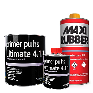 Primer Pu Hs Ultimate 4.1.1 + Diluente Pu Maxi Rubber