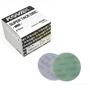 10 Mini Discos Lixa Sem Furos 3" 75mm K-3000 Black Kovax