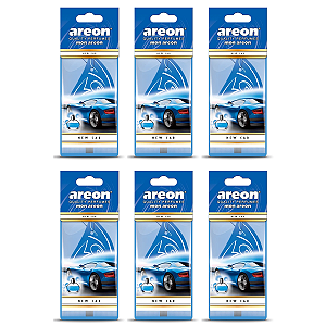 Kit 6 Unidades Aromatizante Automotivo New Car Mon Areon