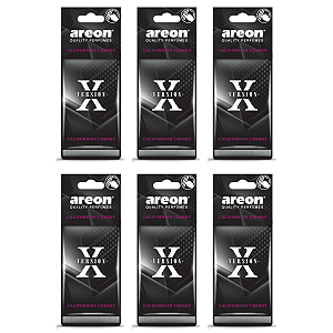 Kit 6 uni Aromatizantes X Version Californian Cherry Areon
