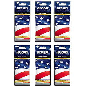 Kit 6 Unidades Aromatizante Mon Areon American Dream