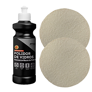 Kit Polidor de Vidros + 2 Boinas de Algodão 5'' Mills