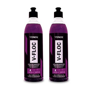 Kit com 2 Shampoo Automotivo V-floc 500ml Vonixx