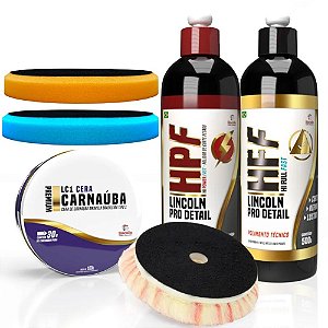 Kit Polimento Lincoln Hpf + Hff + Cera LC1 e Boinas