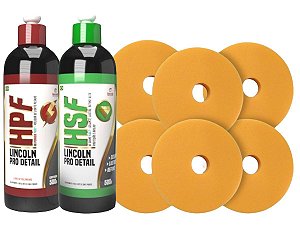 Kit Lincoln Hpf e Hsf + 6 Boinas Flat Corte Leve 5,5 Pol.