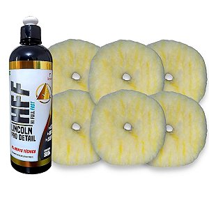 Kit Lincoln HFF + 6 Boinas Lã Corte Leve R/Orbital 5 pol.