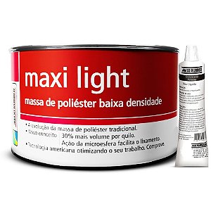 Massa Poliéster  Maxi Light Maxi Rubber 500g