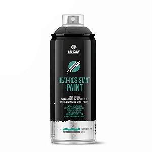 Tinta Spray Resistente ao Calor Preto 400ml PRO MTN
