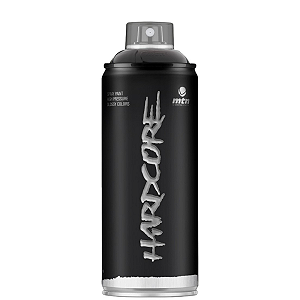 Tinta Spray Hardcore Preto Brilhoso 400ml MTN