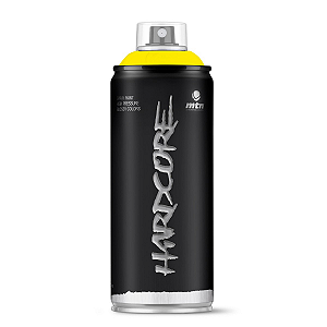 Tinta Spray Hardcore Amarelo Claro 400ml MTN