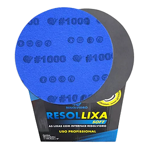Lixa Para Vidros Resollixa 6" 1000 Resolvidro